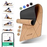 Vesta+ Yogamatte Kork TPE + Fitness App - Die nachhaltige Kork Yogamatte für das Plus in Deinem...